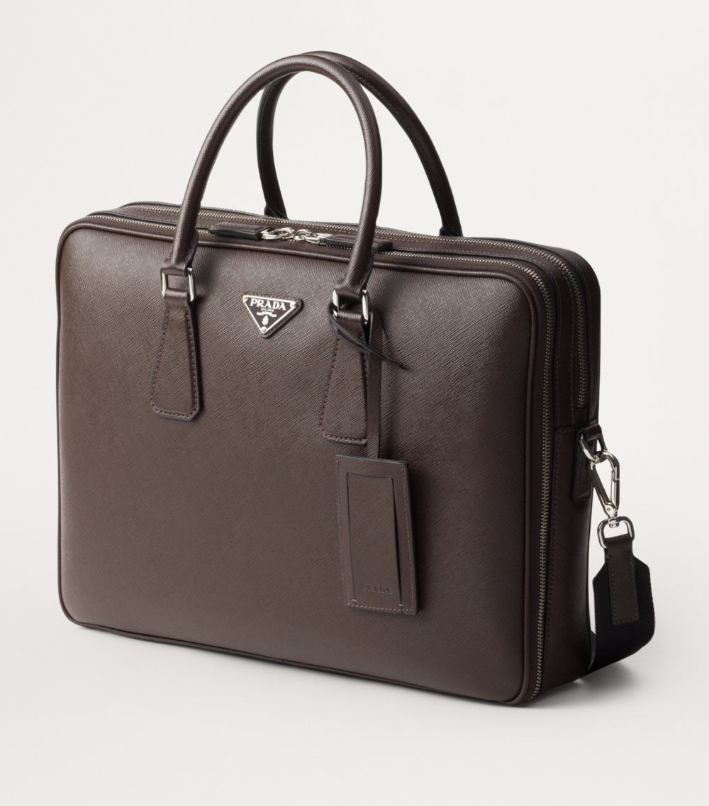 Prada Prada Saffiano Leather Briefcase