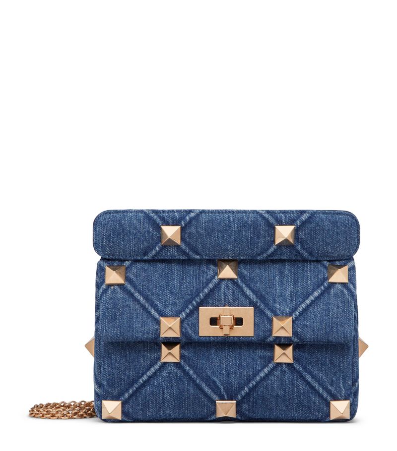 VALENTINO GARAVANI Valentino Garavani Denim Rockstud Shoulder Bag