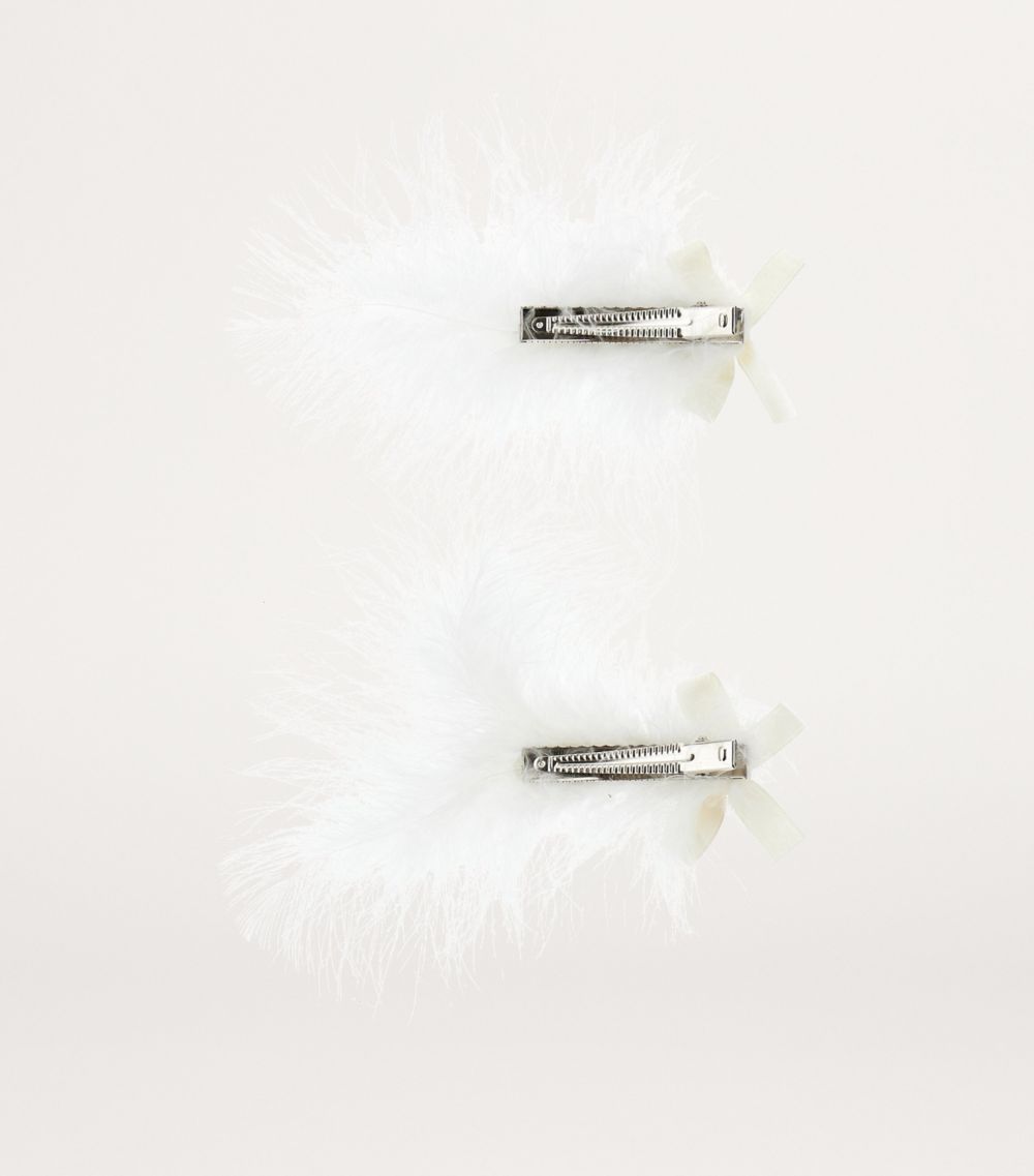 Monnalisa Monnalisa Set Of 2 Feather Hair Clips