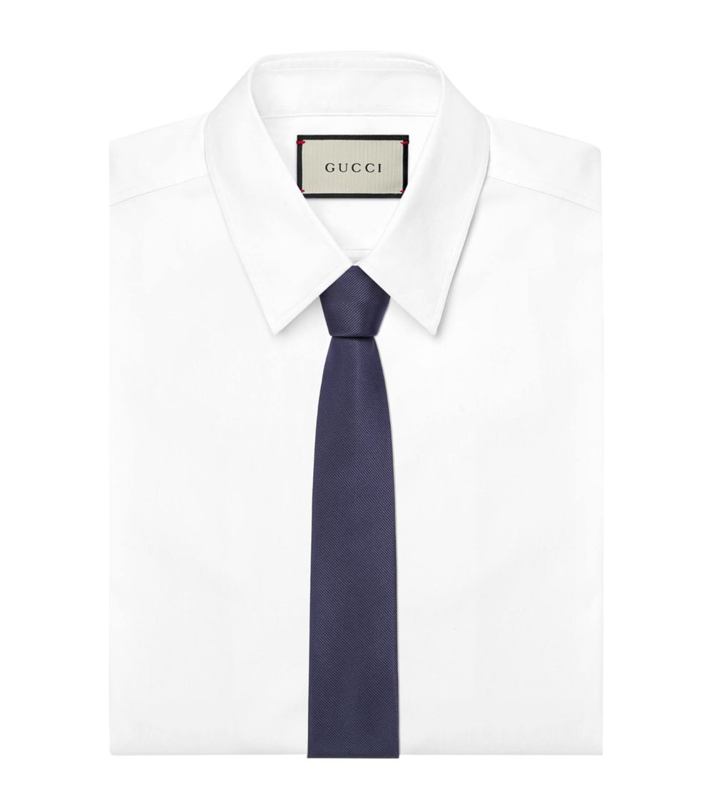 Gucci Gucci Silk Double G Tie