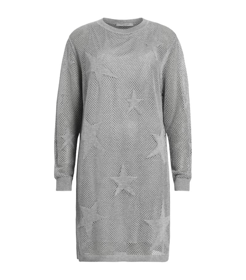 Allsaints Allsaints Open-Stitch Seraph Mini Dress