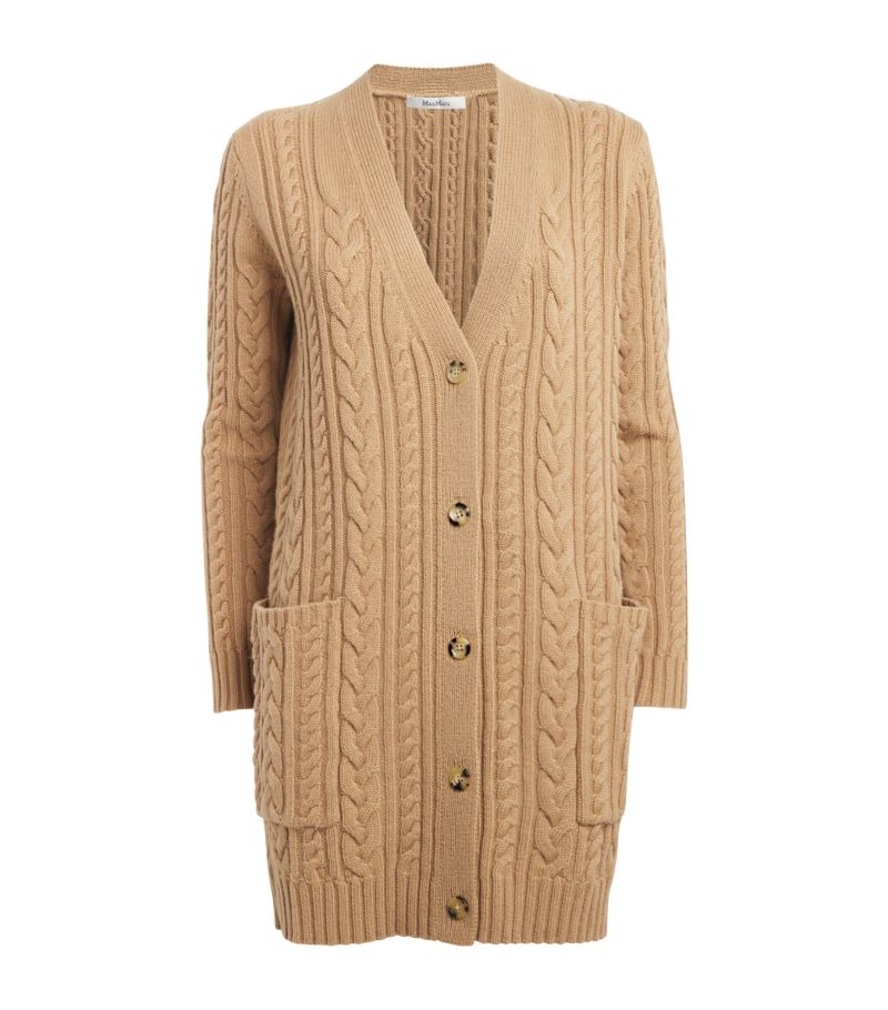 Max Mara Max Mara Wool-Cashmere Cable-Knit Cardigan