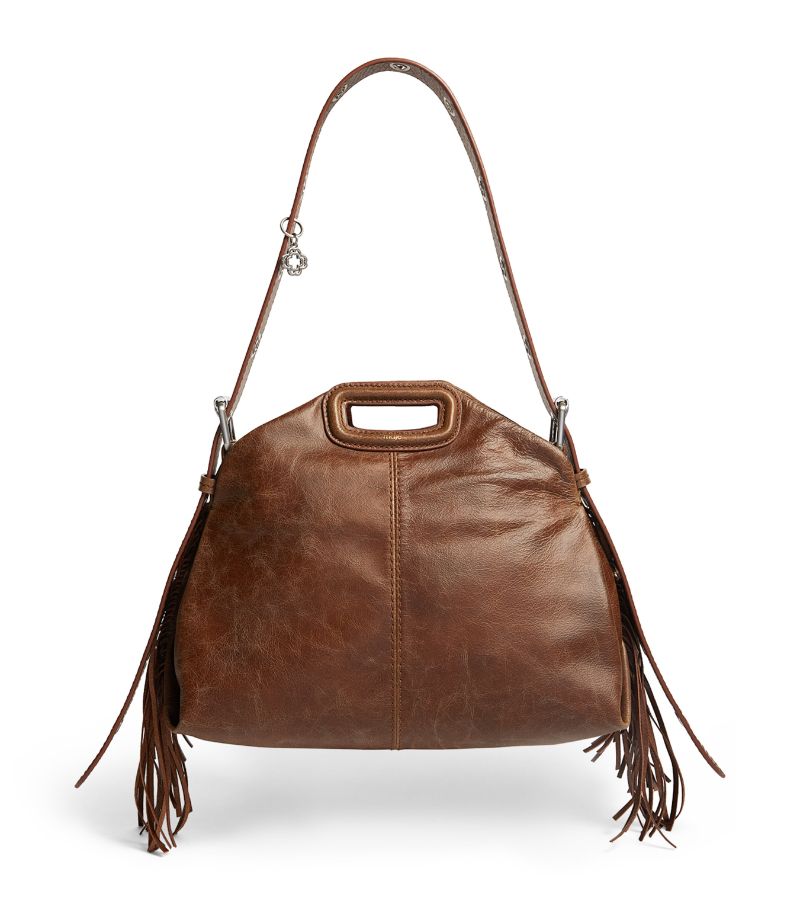  Maje Leather Miss M Shoulder Bag