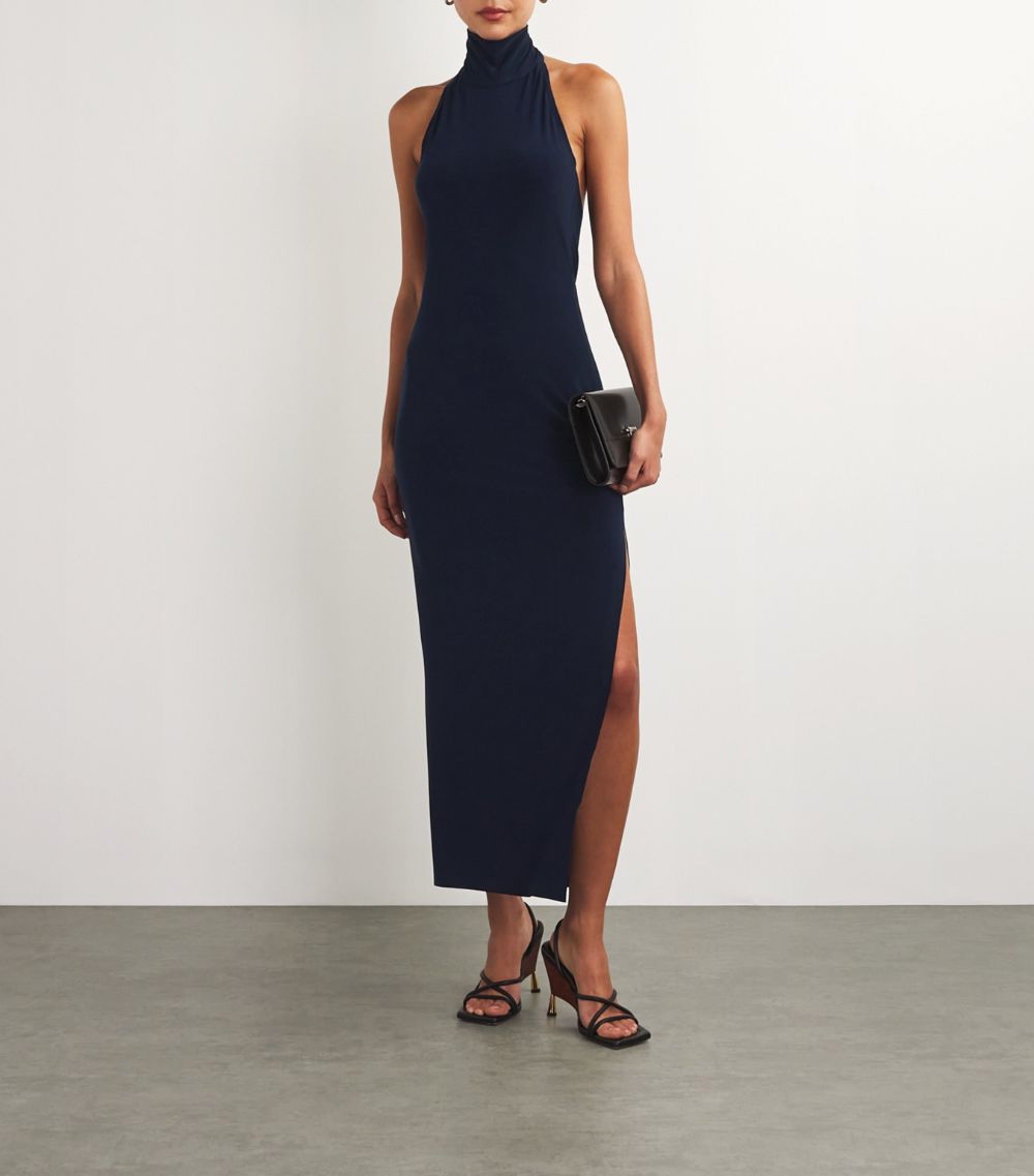 Norma Kamali Norma Kamali Halterneck Maxi Dress