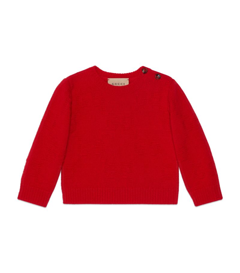 Gucci Gucci Kids Wool Embroidered Sweater