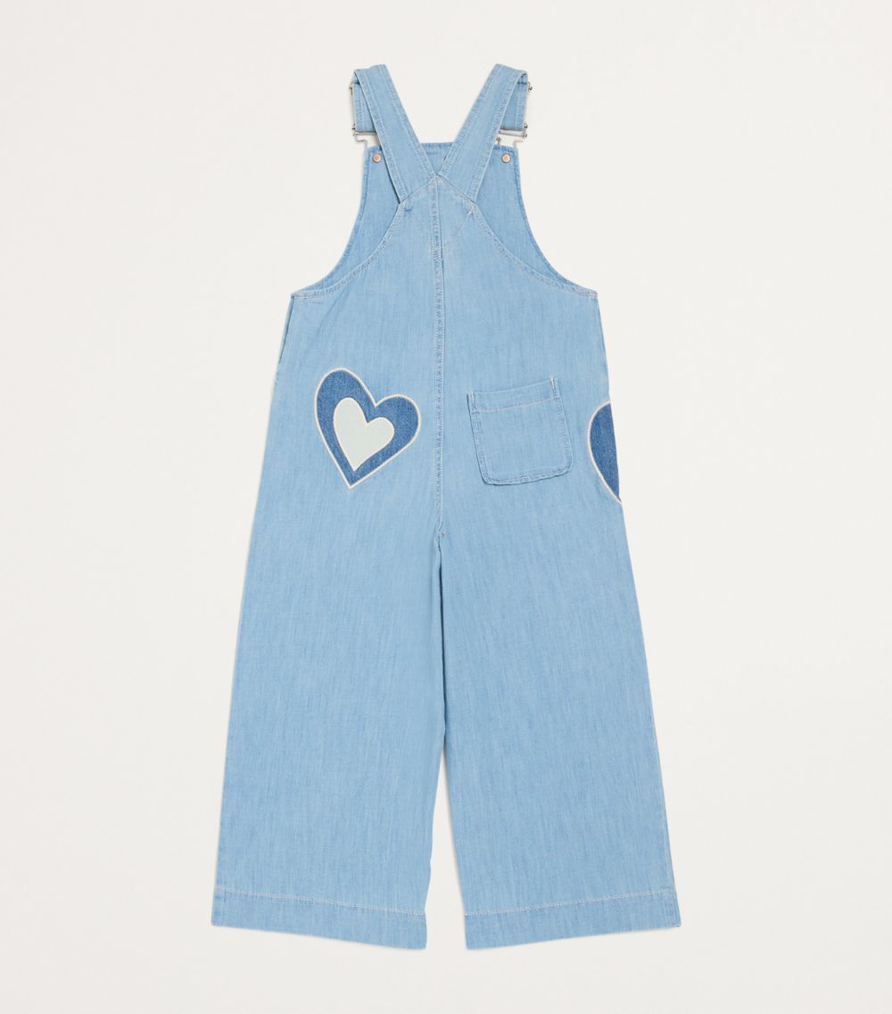 Zimmermann Kids Zimmermann Kids Denim Heart Dungarees (1-12 Years)