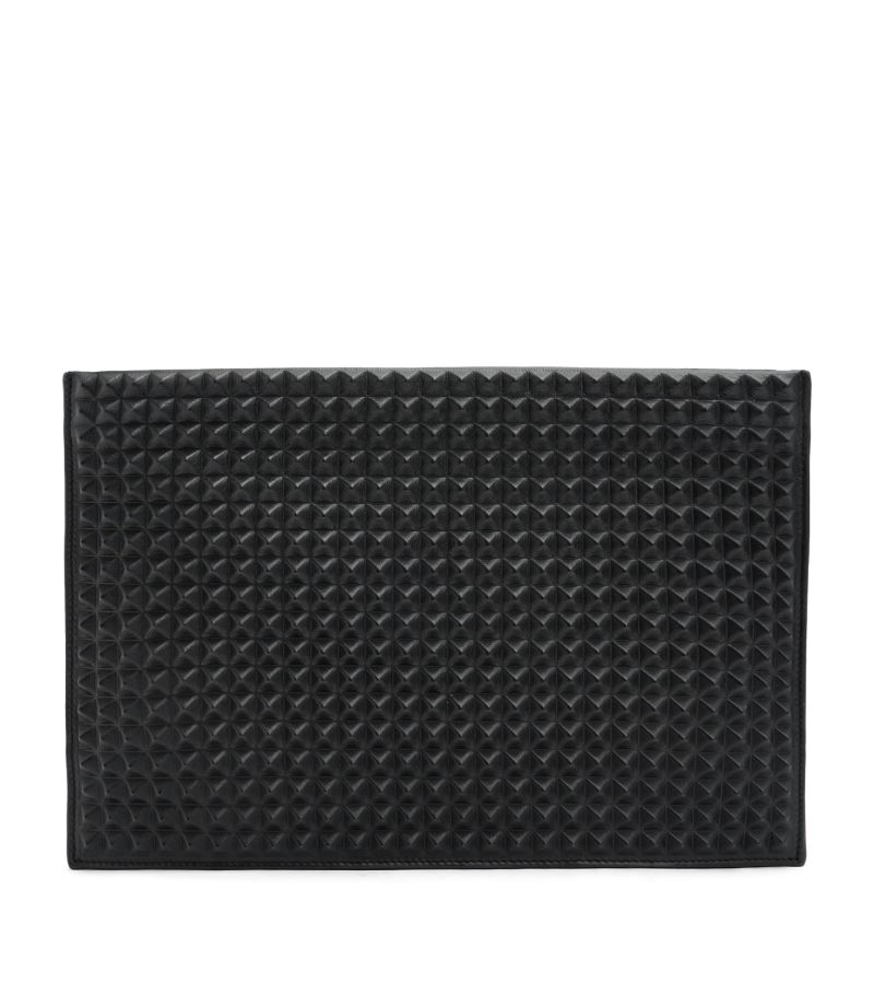 Allsaints Allsaints Leather Bettina Studded Clutch Bag