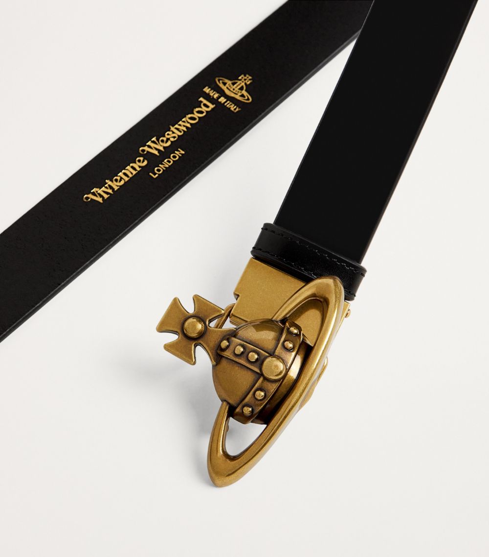 Vivienne Westwood Vivienne Westwood Leather Orb Belt