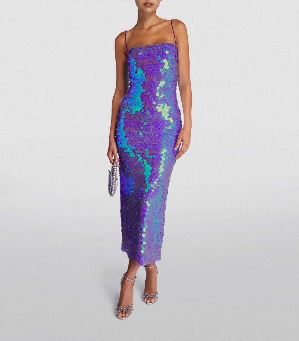  The New Arrivals Ilkyaz Ozel Sequin Pheonix Maxi Dress