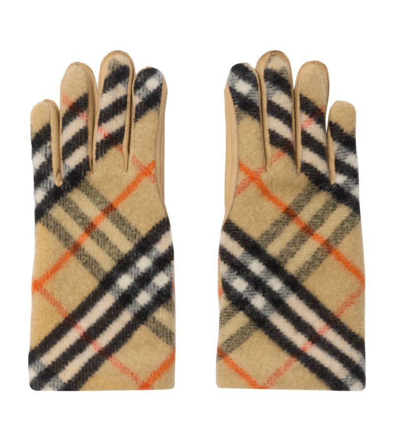 Burberry Burberry Wool Check Gloves