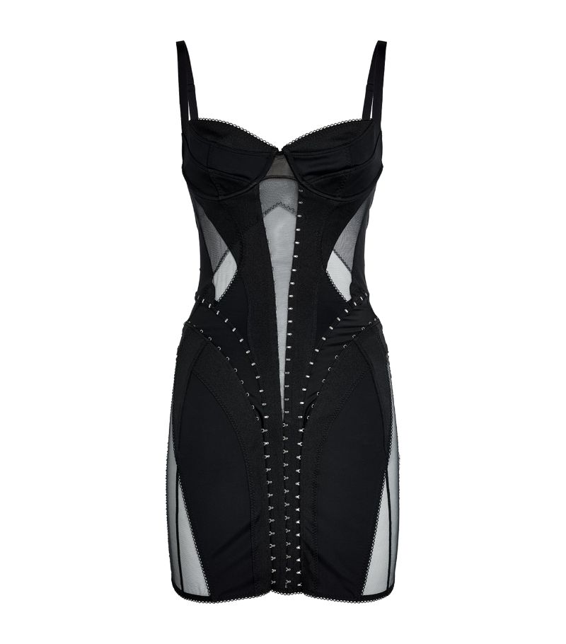 Mugler Mugler Panelled Corset Mini Dress