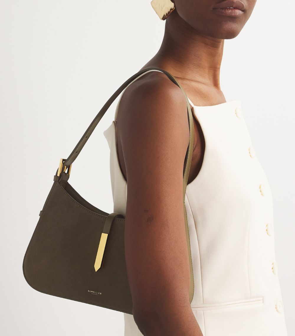 Demellier Demellier Leather And Suede Tokyo Shoulder Bag