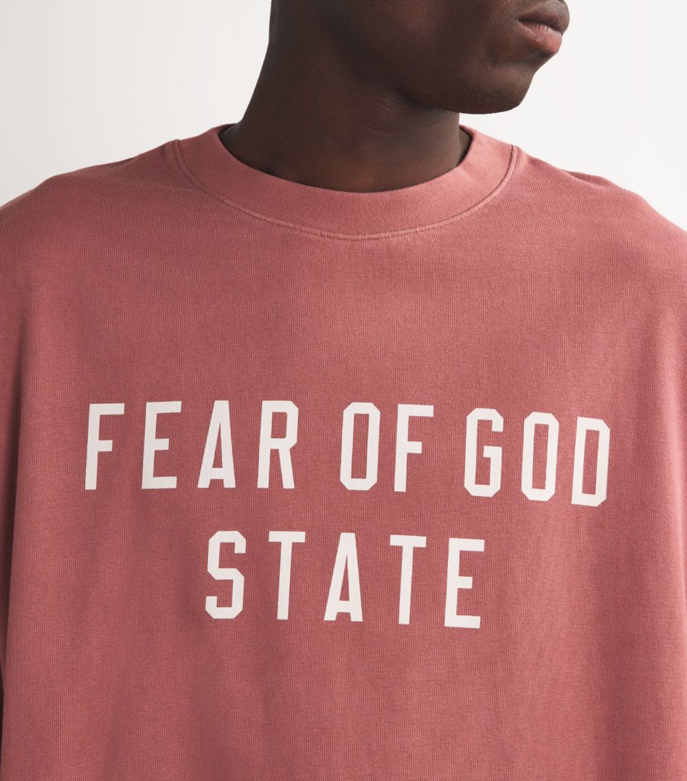 Fear Of God Essentials Fear Of God Essentials Oversized Logo State T-Shirt