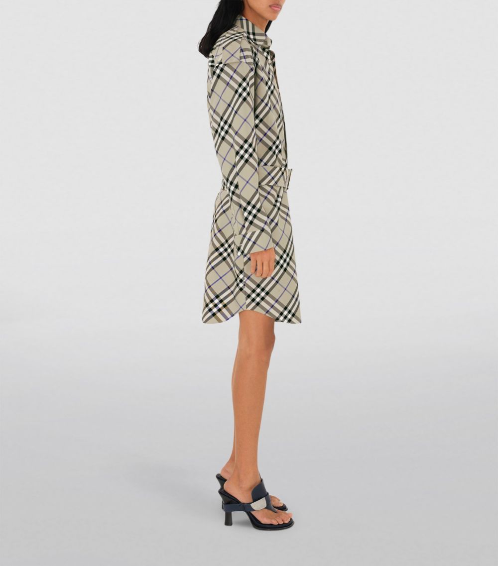 Burberry Burberry Check Trench Coat Mini Dress