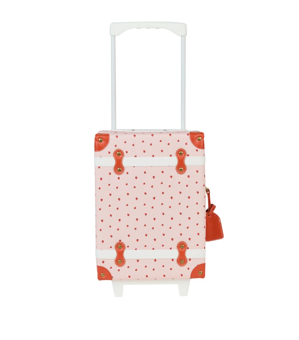 Olli Ella Olli Ella Strawberry Print See-Ya Suitcase (41Cm)