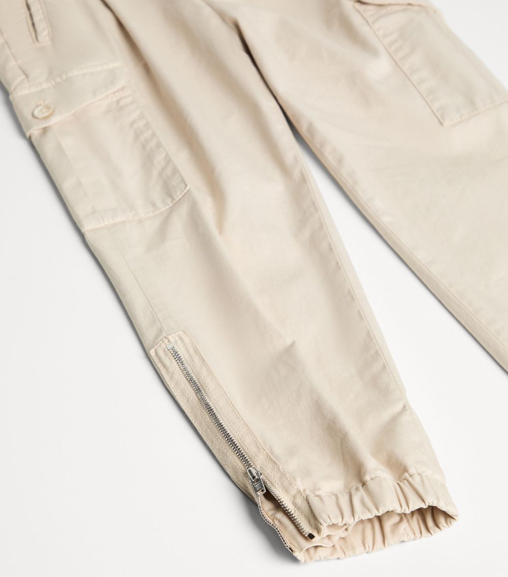 Brunello Cucinelli Kids Brunello Cucinelli Kids Cargo Pocket Pleated Trousers