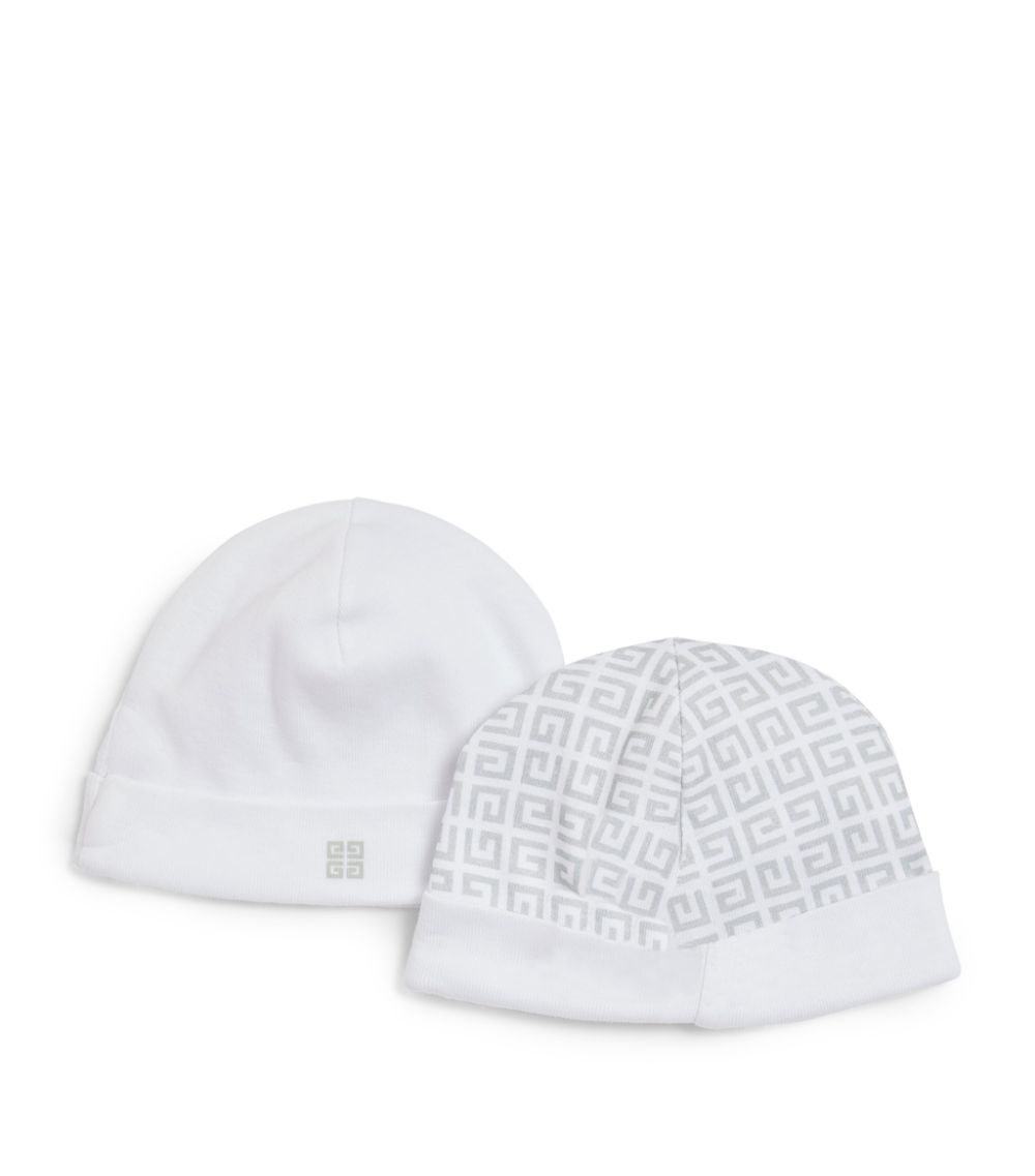 Givenchy Givenchy Kids Logo Beanies (Set Of 2)