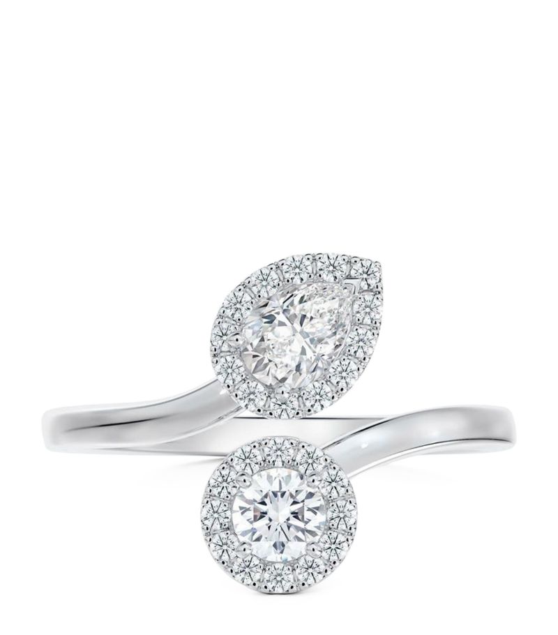 De Beers Jewellers De Beers Jewellers Platinum And Diamond Bridal Aura Toi & Moi Ring