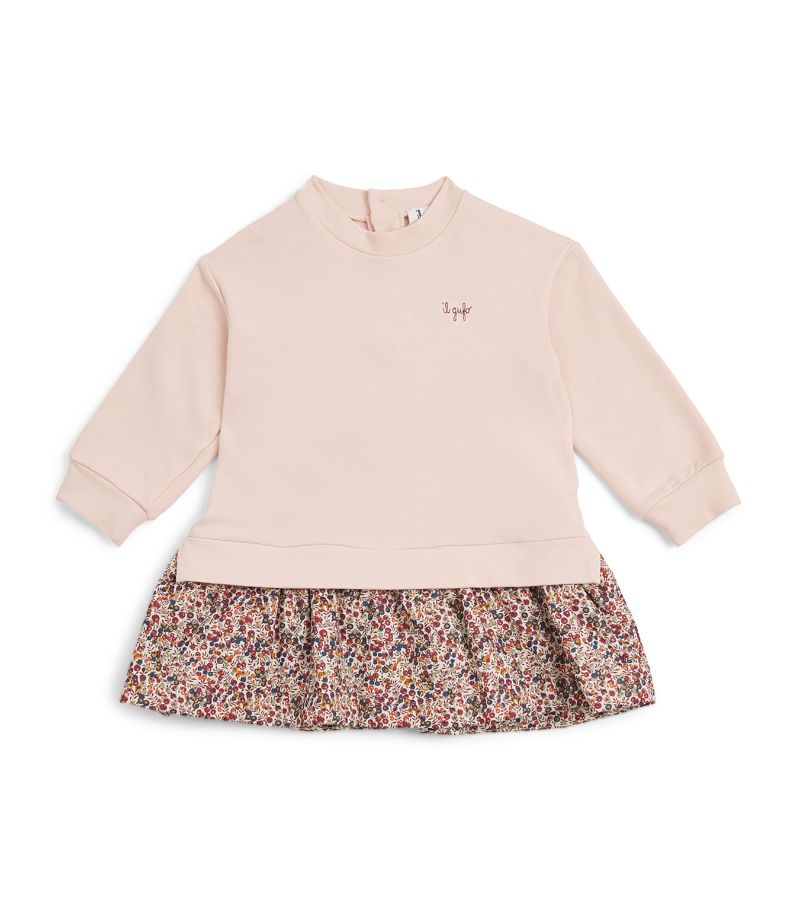 Il Gufo Il Gufo Floral Sweatshirt Dress (6-36 Months)