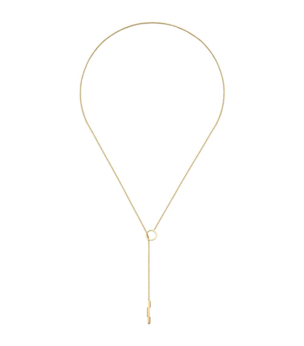 Gucci Gucci Yellow Gold Link To Love Lariat Necklace