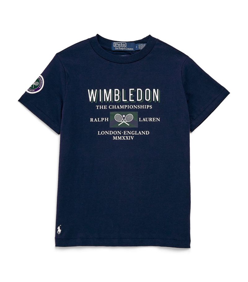 Ralph Lauren Kids Ralph Lauren Kids X Wimbledon Cotton T-Shirt (2-7 Years)