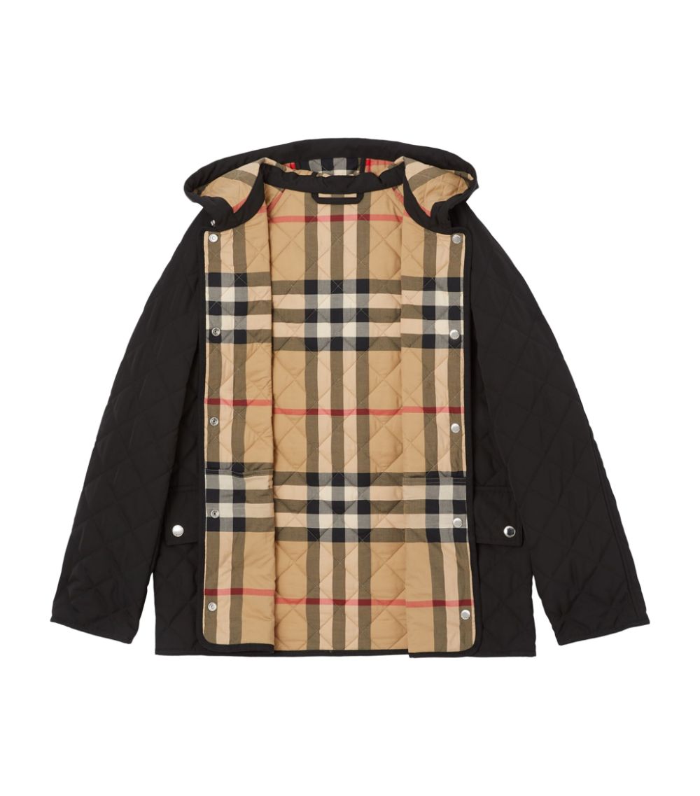 Burberry Burberry Diamond-Quilted Hooded Jacket