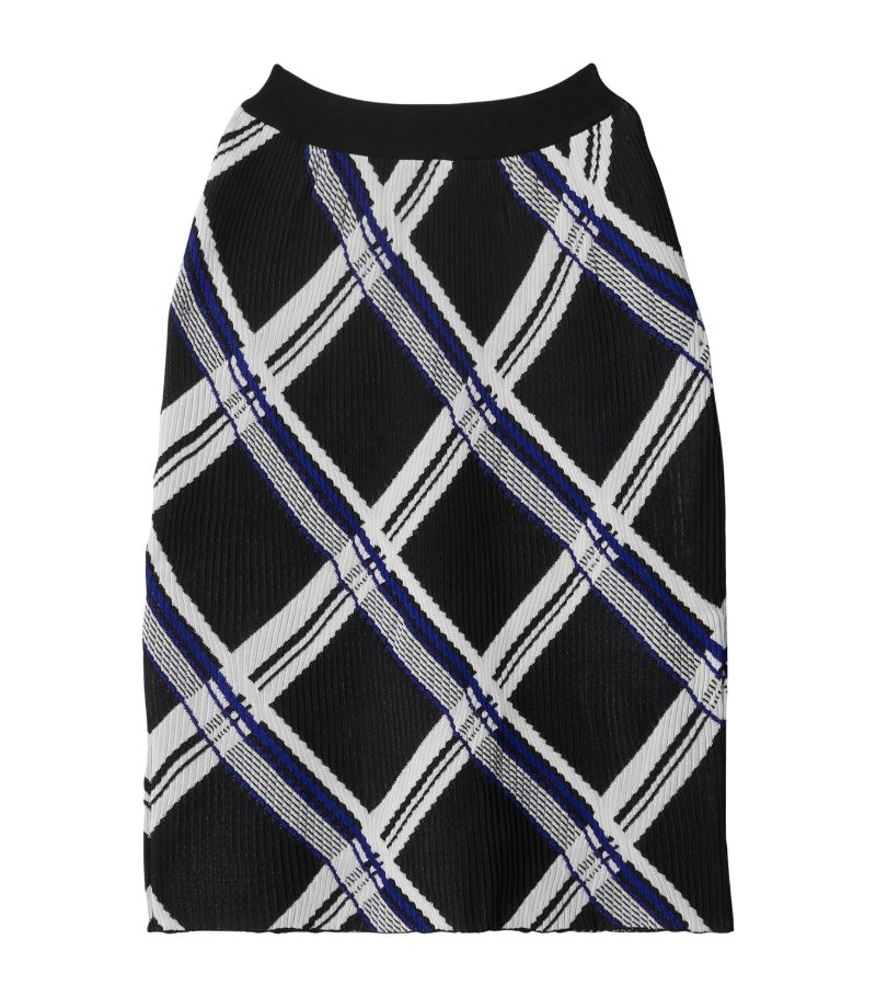 Burberry Burberry Silk Check Skirt