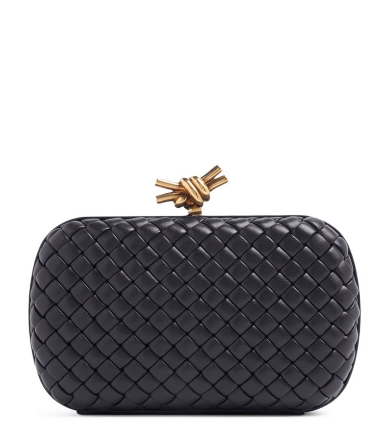 Bottega Veneta Bottega Veneta Small Leather Knot Minaudiere Clutch Bag