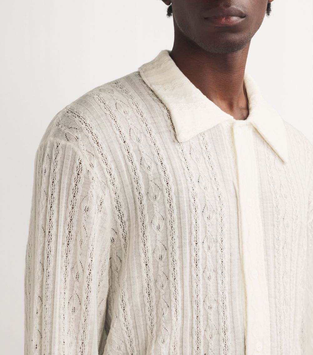 Séfr Séfr Merino Cable-Knit Riku Shirt