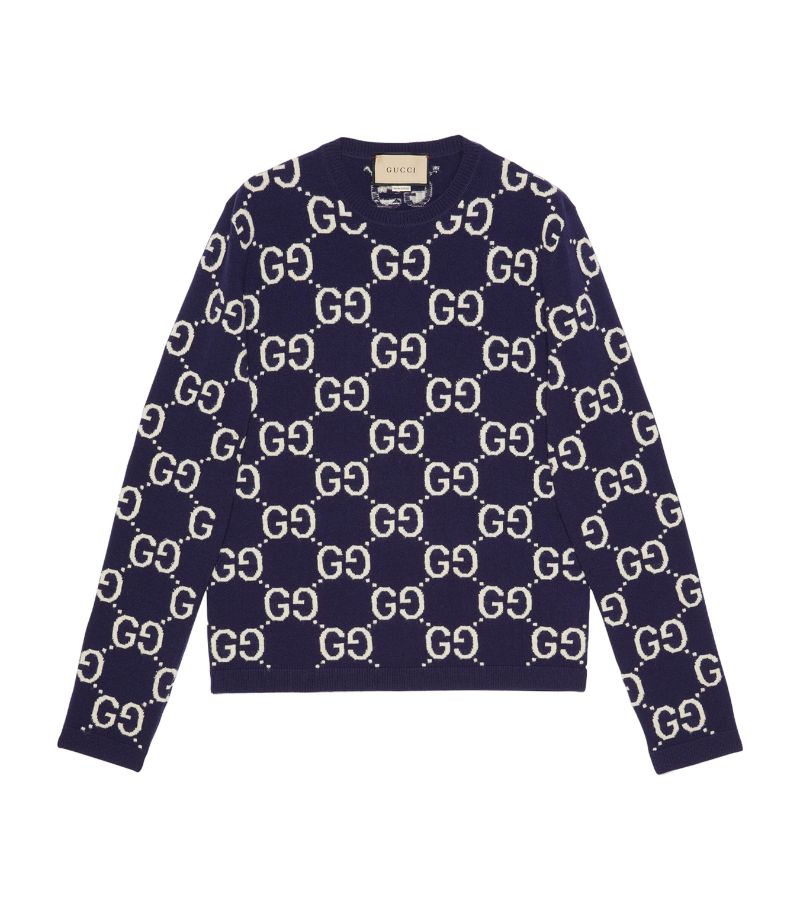 Gucci Gucci Wool Gg Jacquard Sweater