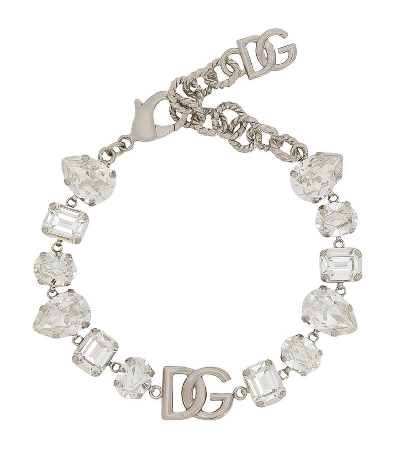 Dolce & Gabbana Dolce & Gabbana Rhinestone Dg Logo Bracelet