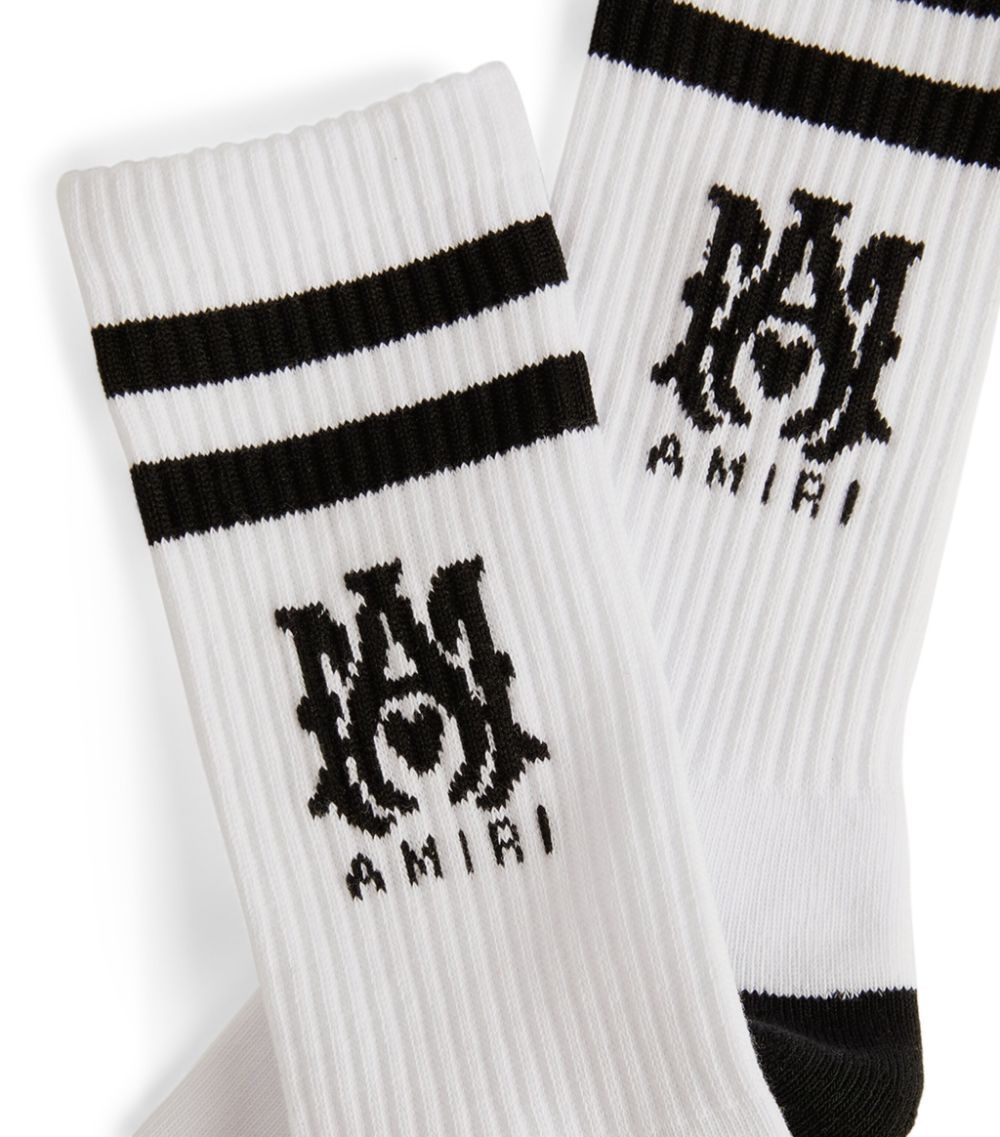 Amiri Amiri Ribbed Logo Socks