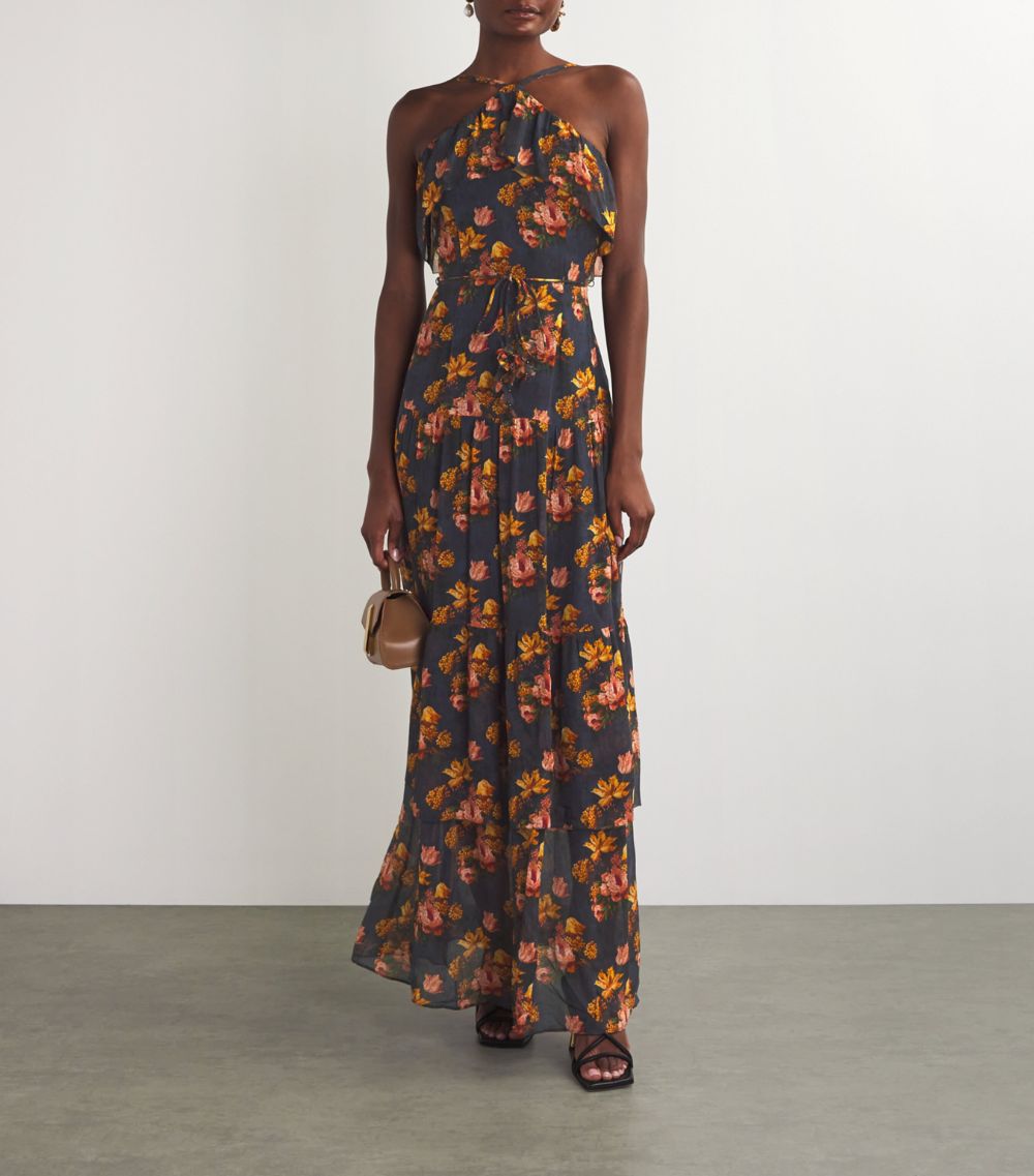 Paige Paige Silk-Crepe Calypso Maxi Dress