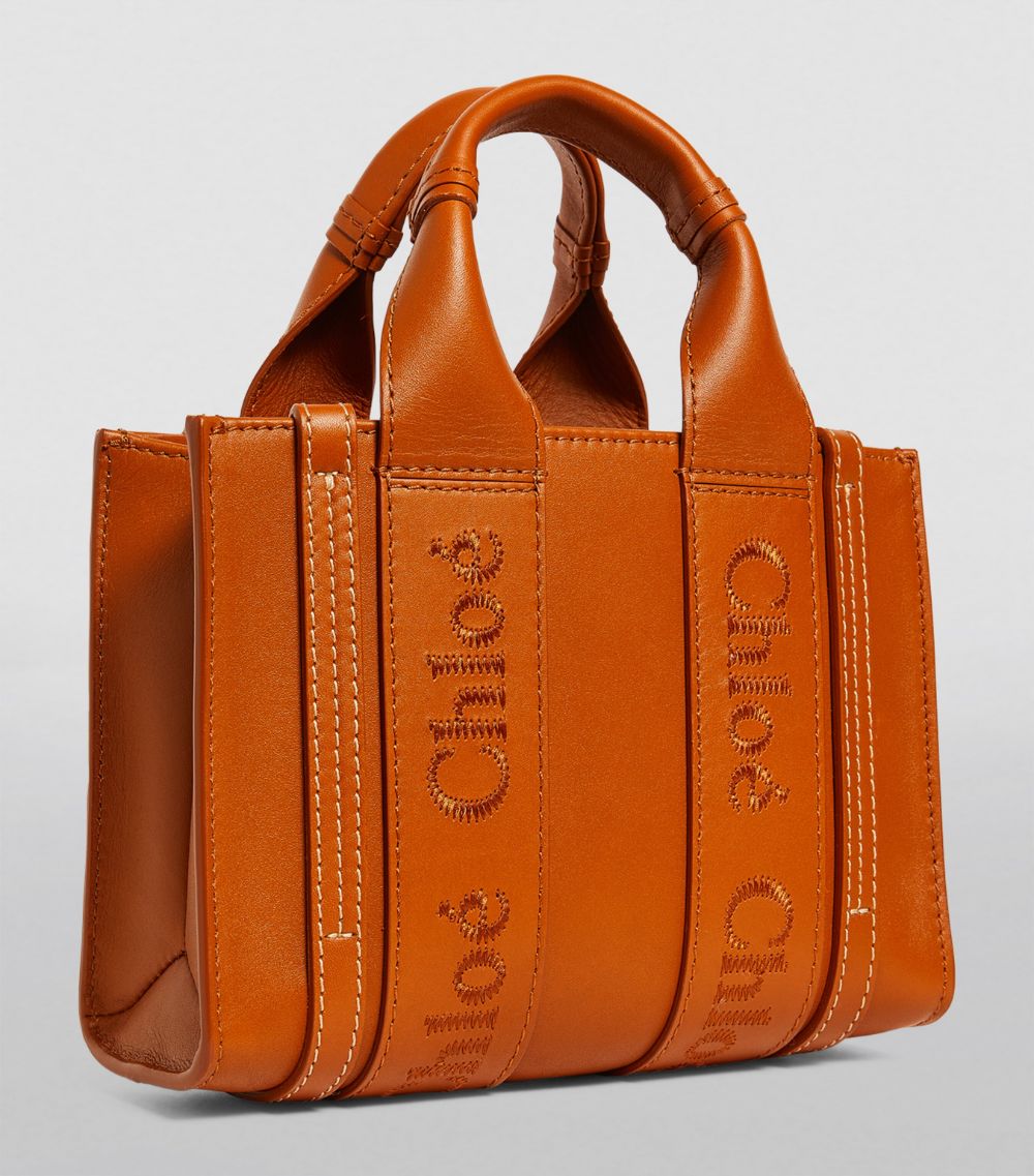 Chloé Chloé Mini Leather Woody Tote Bag