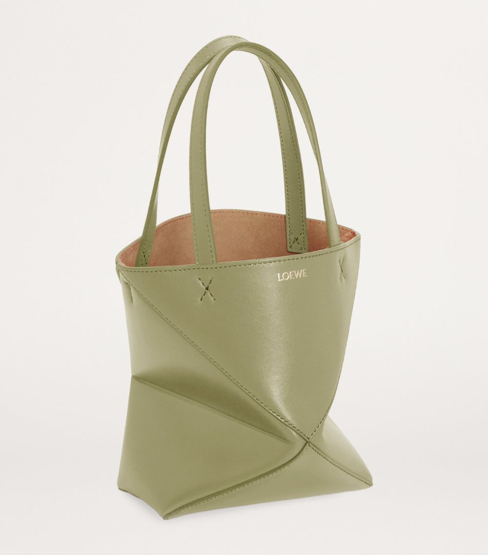 Loewe Loewe Mini Leather Puzzle Fold Tote Bag