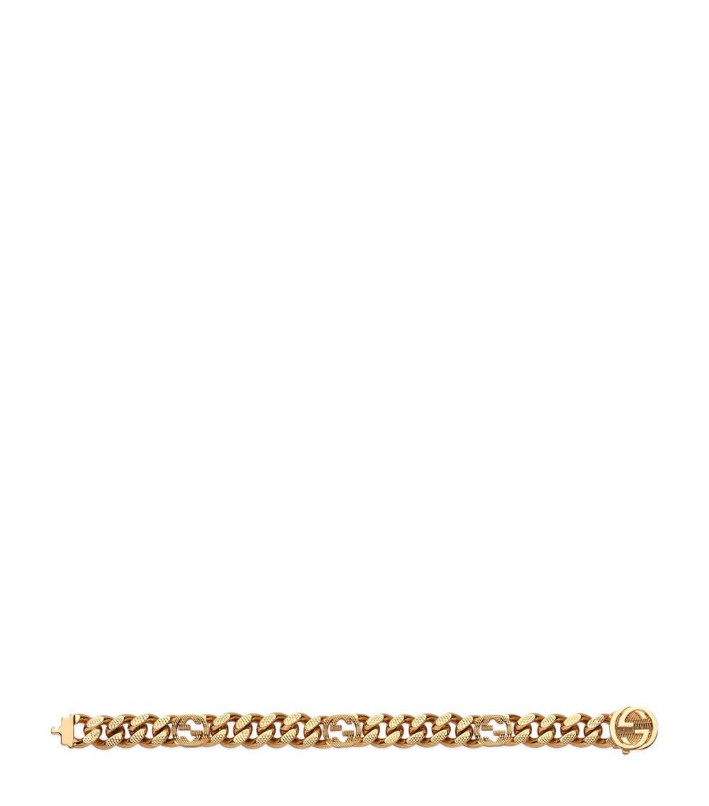 Gucci Gucci Gold-Plated Interlocking G Chain Bracelet