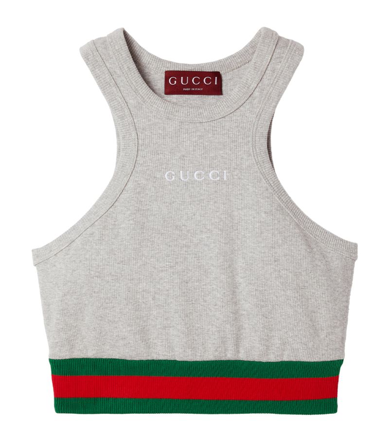 Gucci Gucci Cotton Racerback Crop Top