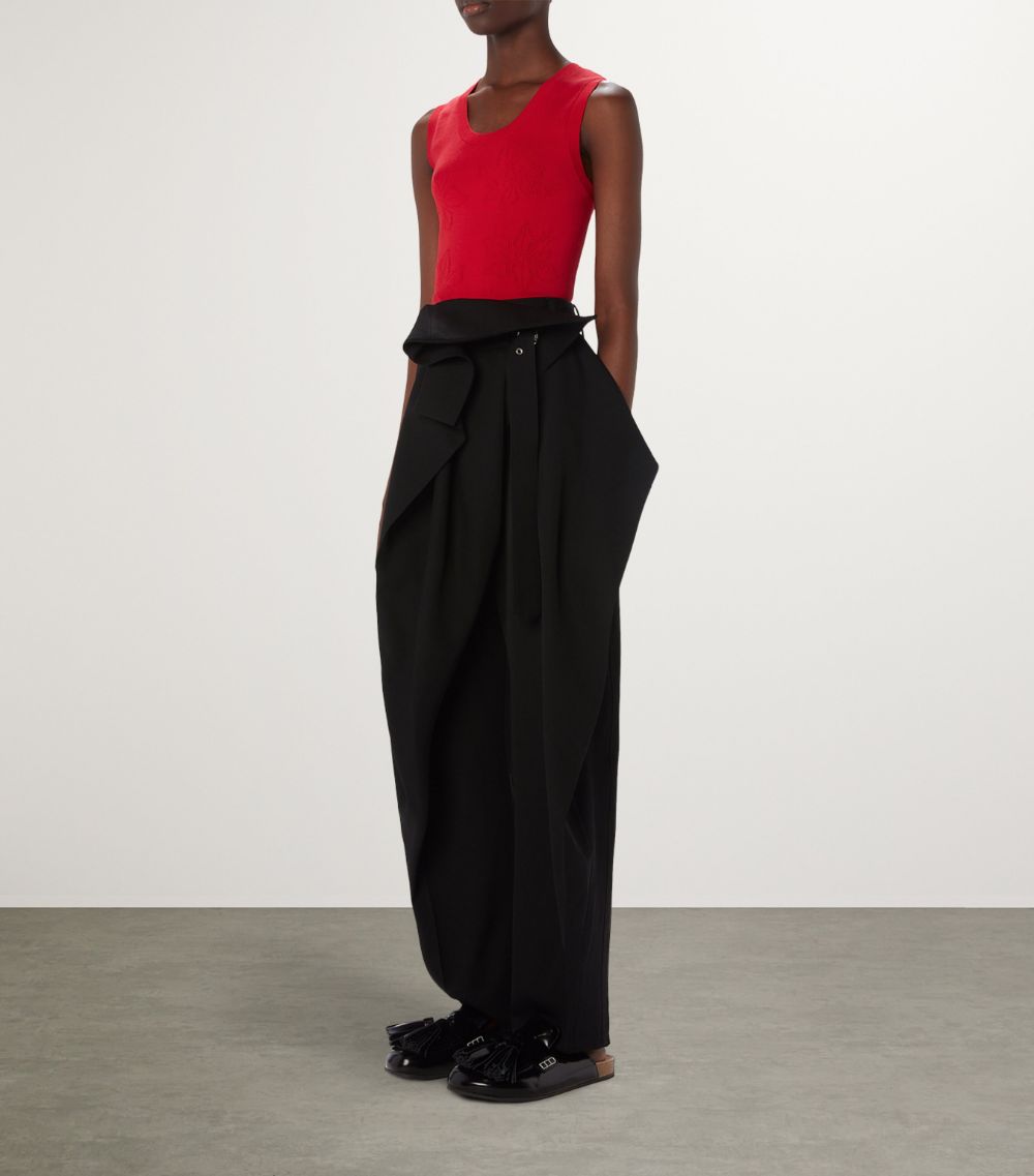 Jw Anderson Jw Anderson Wool Fold-Over Trousers