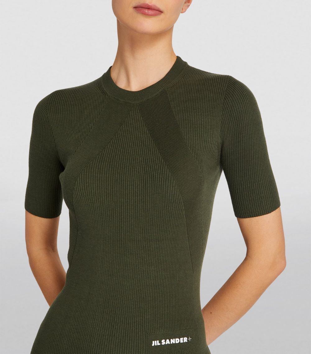 Jil Sander Jil Sander Rib-Knit T-Shirt