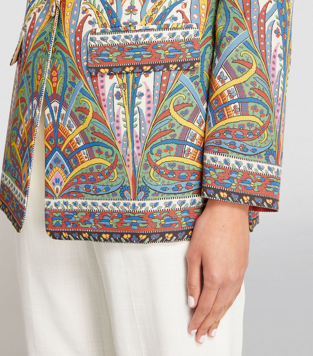 Etro Etro Paisley Print Boxy Blazer