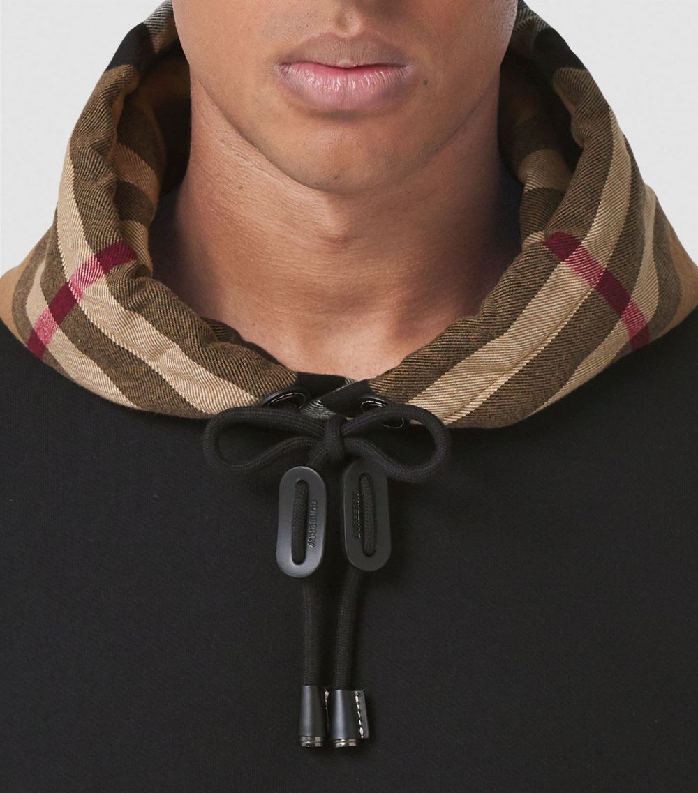 Burberry Burberry Check Detail Hoodie