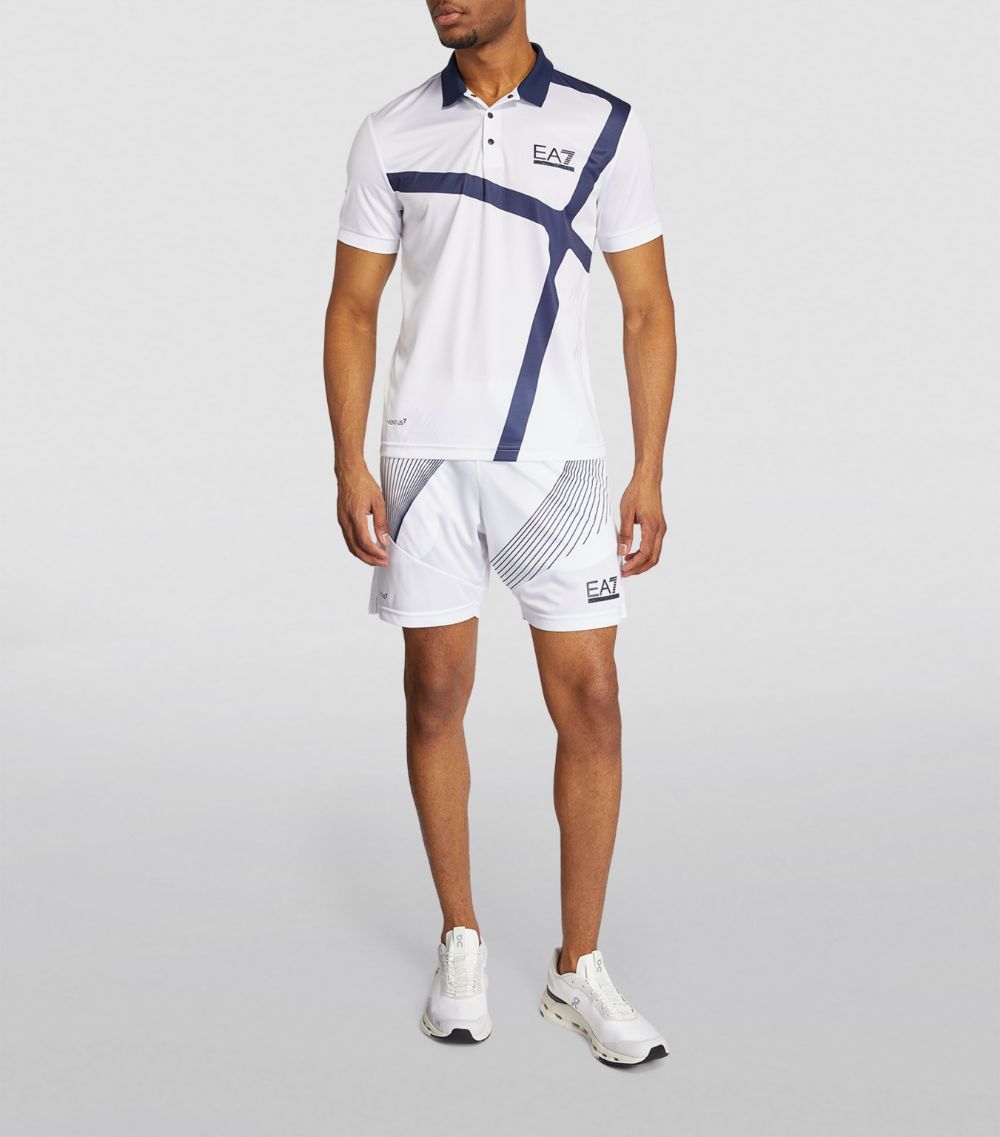 EA7 Emporio Armani Ea7 Emporio Armani Tennis Pro Print Shorts