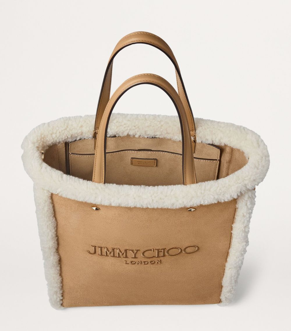 Jimmy Choo Jimmy Choo Medium Shearling Lennie Tote Bag