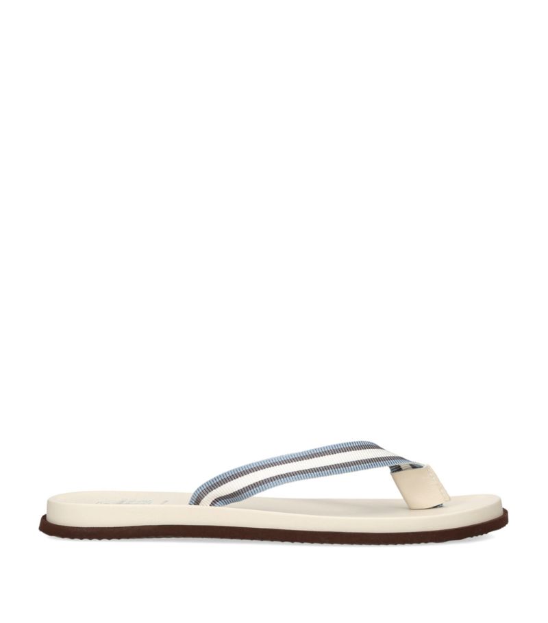 Brunello Cucinelli Brunello Cucinelli Striped Flip Flops