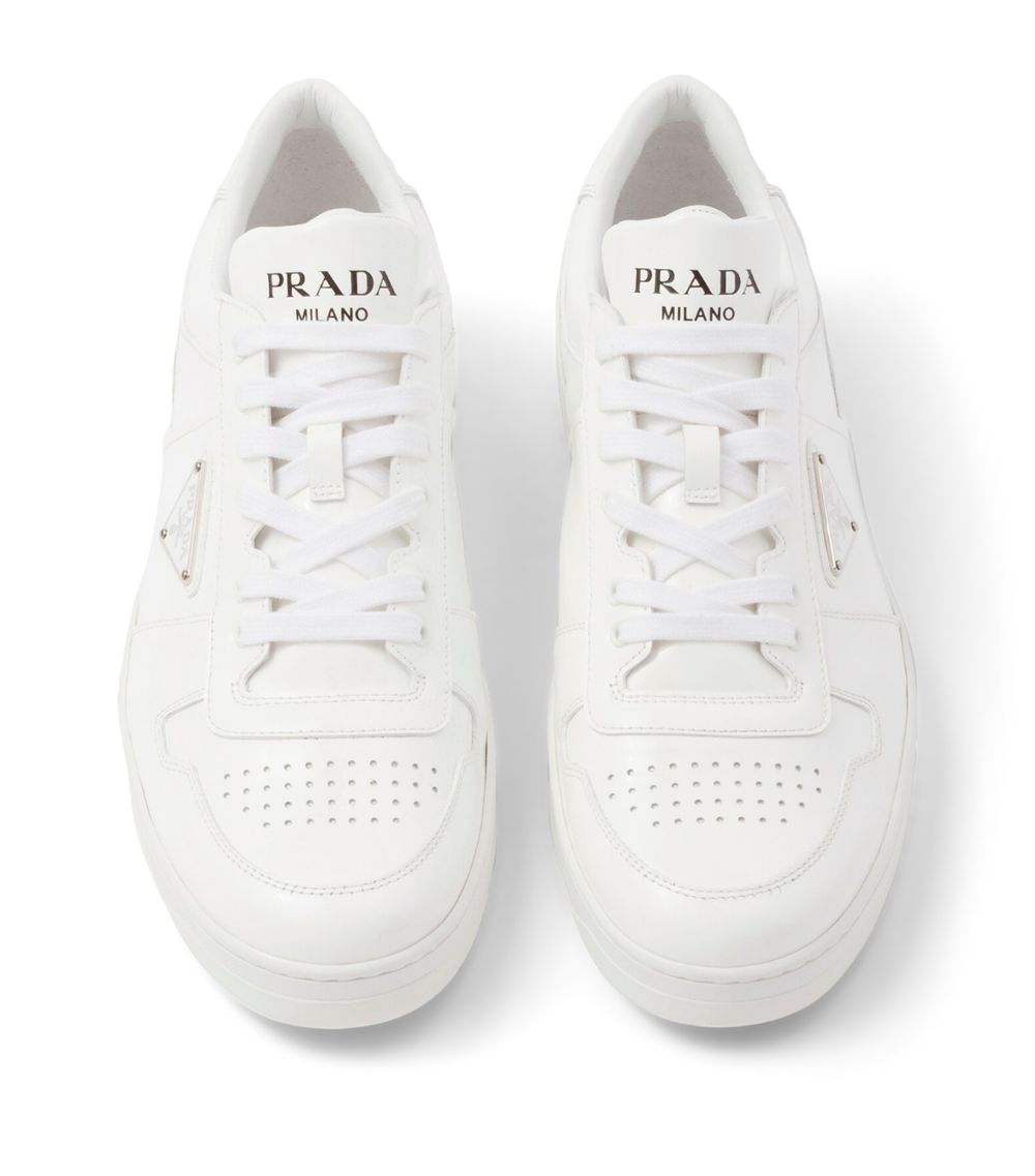 Prada Prada Leather Downtown Sneakers