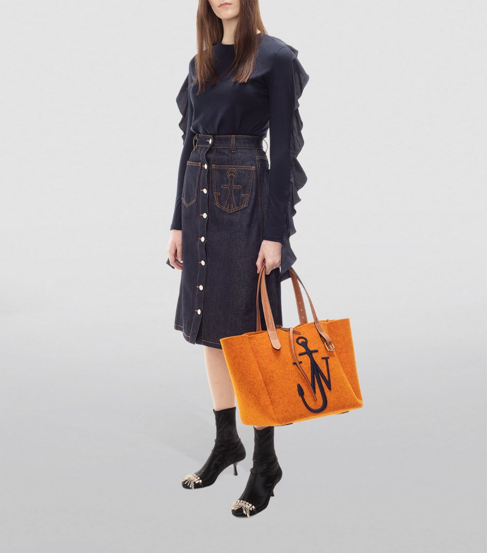 Jw Anderson JW Anderson Embroidered Belt Tote Bag