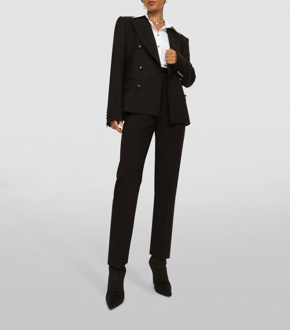 Dolce & Gabbana Dolce & Gabbana Wool-Blend Tuxedo Trousers