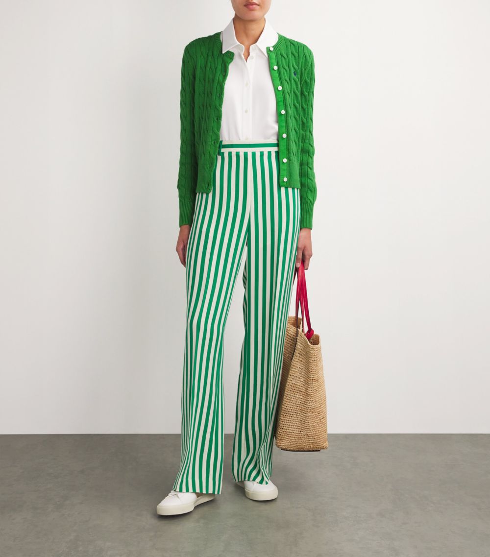 Polo Ralph Lauren Polo Ralph Lauren Silk Striped Trousers