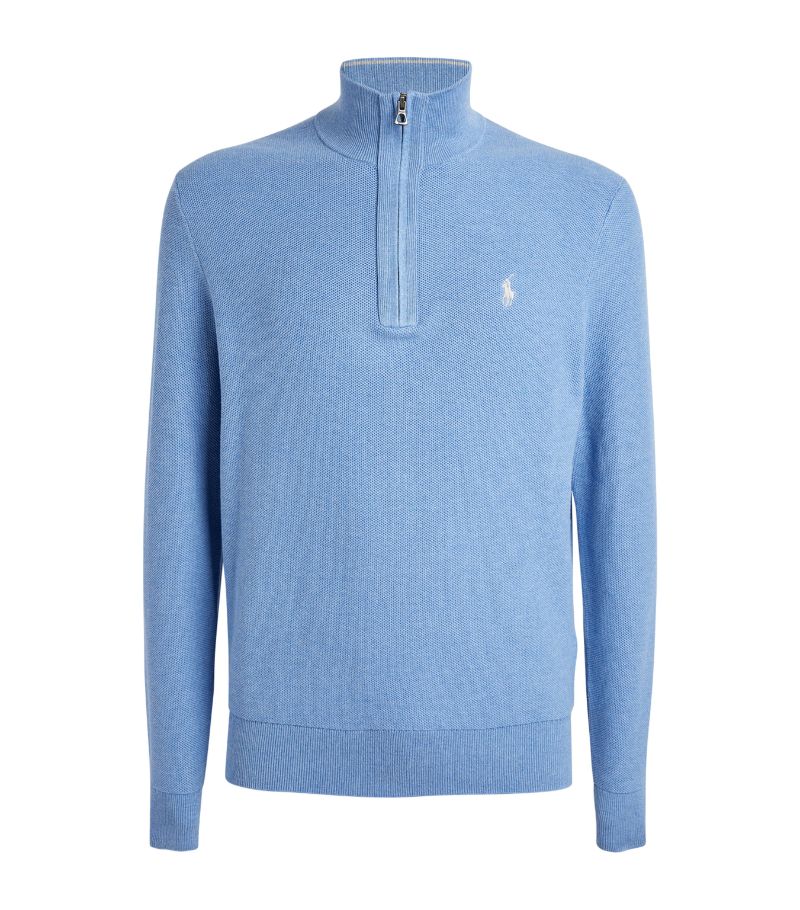 Polo Ralph Lauren Polo Ralph Lauren Mesh Half-Zip Sweater