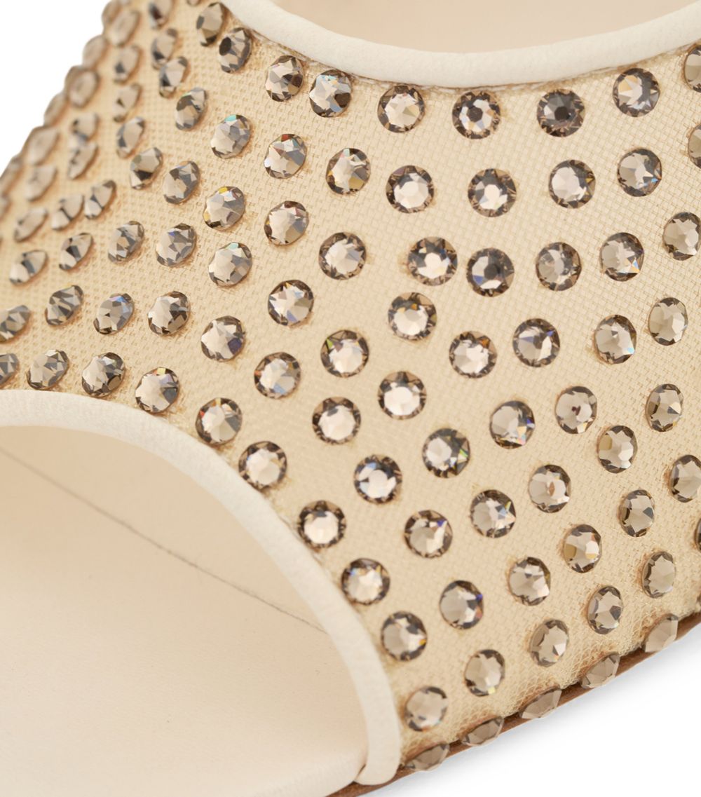 Saint Laurent Saint Laurent Rhinestone Suite Mules 110